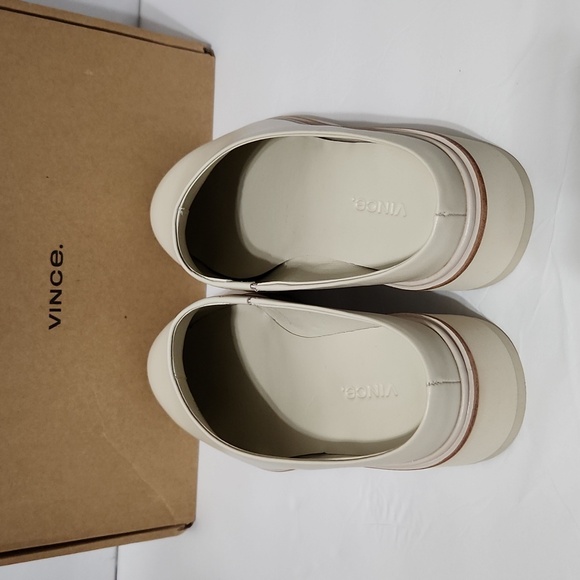 NIB Vince Graham Leather Platform Clog. Size 7.5 - Picture 8 of 12